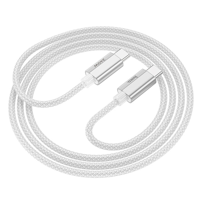 240W PD Nylon Braided Metallic USB Cable - USB C to USB C (U134) 1.8M