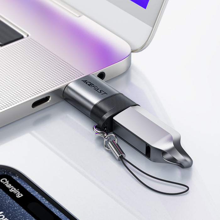 High-Speed USB-C to USB-A Adapter | 10Gbps Data Sync & Fast Charging Dongle (J8)