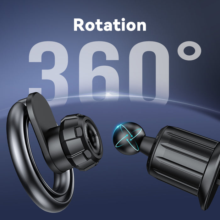 Magnetic Air Vent Phone Mount with 360' Rotation, Hook Locking (H09)