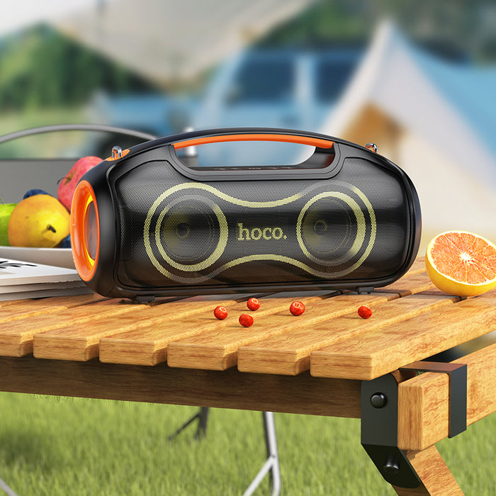 Hoco Portable Party Speaker | 60W RMS Karaoke System | Dual Wireless Mics | IPX5 Waterproof