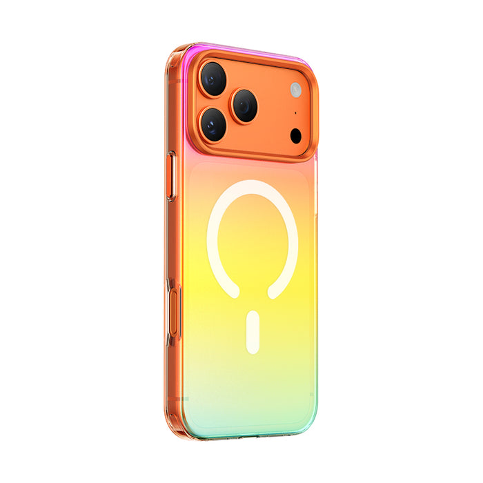 Keephone Rainbow Premium Dazzling Chrome Case with Gradient Color | MagSafe Compatible | iPhone 17 Series (RAINBOW)