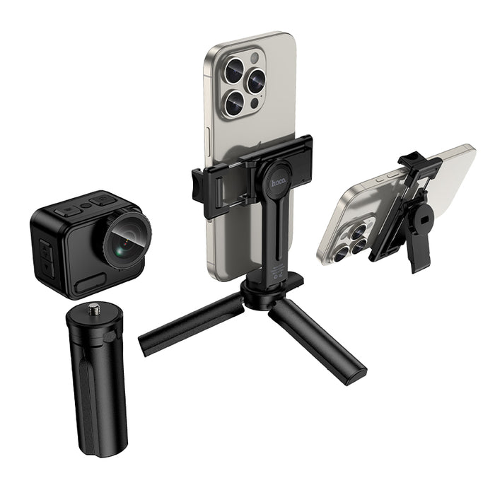 Ultra Compact Multifunctional Selfie Stick with Mini Detachable 20cm Tripod, Camera Mount (K100)