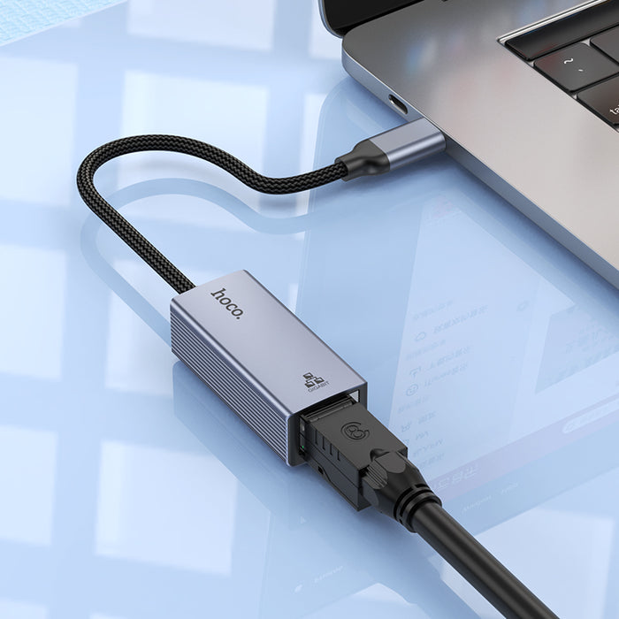 USB-C to RJ45 Ethernet Adaptor with 1000Mbps (UA37) 12cm