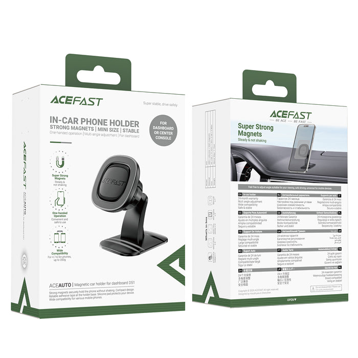 Acefast Magnetic Car Mount Holder Dashboard Stand for Smartphones 4.7-6.9 Inch