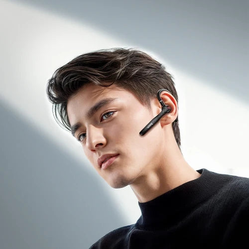 Bluetooth Single Earphone with ENC Noise Cancelling, 19 Hours, LED Display Battery Case (DES60)