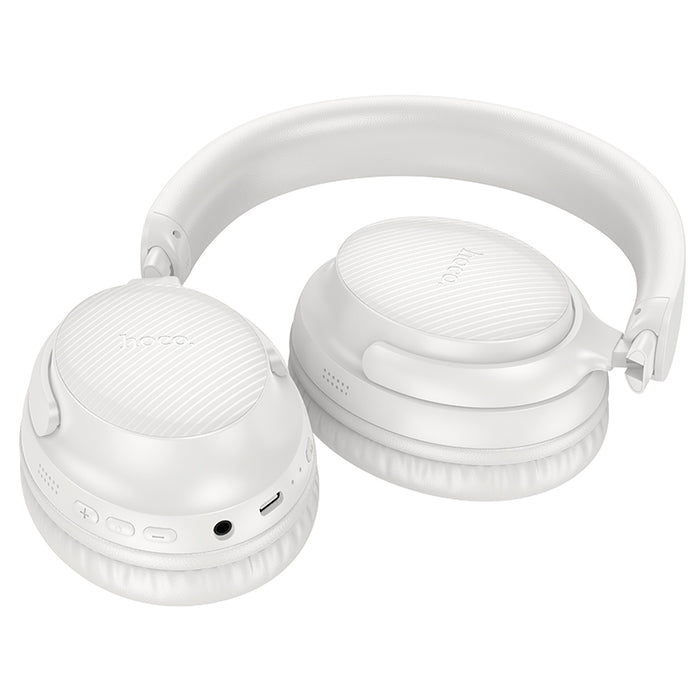hoco. Premium Bluetooth Headset w/ 46 Hours, Lightweight Comfort Fit [White]