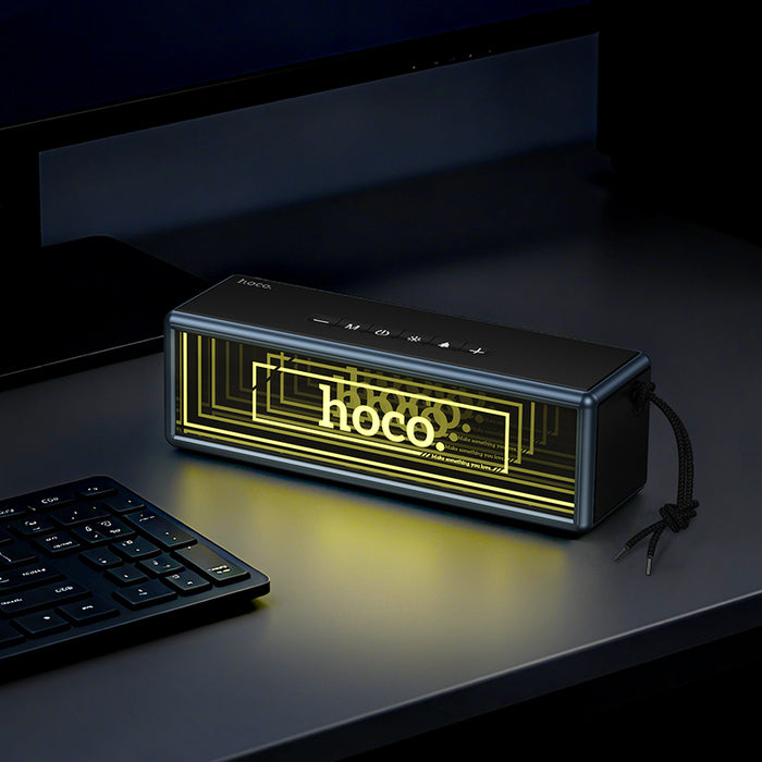 20W Bluetooth Speaker with Matrix LED Light, FM/MicroSD/USB/Aux Inputs (HC40)