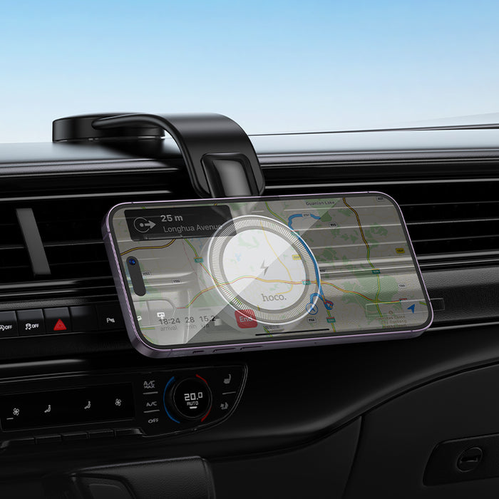 hoco. 15W Magnetic Wireless Charging Phone Holder for Dashboard
