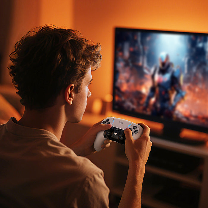 Wireless Gaming Controller for PS5 with Dual-Motor Haptics & Integrated Audio (GA32)