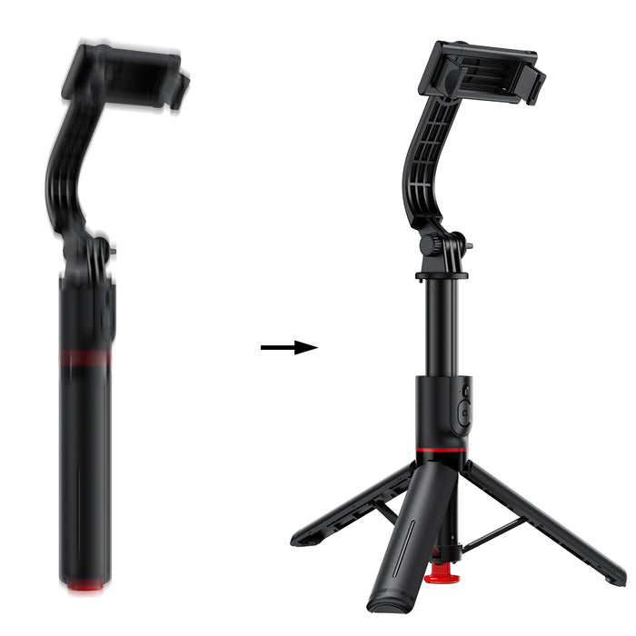 Premium 1.05m Selfie Stick with Drop-to-Open Tripod | Portable Aluminum Stand with Bluetooth Remote (E42)