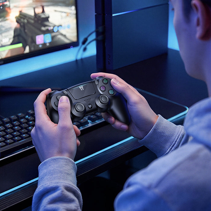 Wireless Controller for PS4 with Dual Vibration, 6-Axis Motion Control & 3.5mm Audio Jack (GA34)