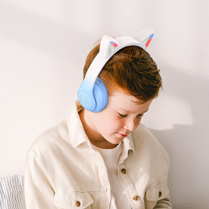 Bluetooth Cat Ear Headset w/ LED Light (W42)
