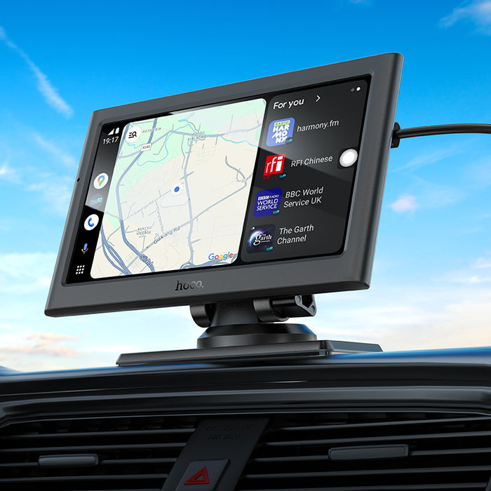 hoco. 7 Inch Wireless Apple Car Play & Wireless Android Auto, Screen Mirroring