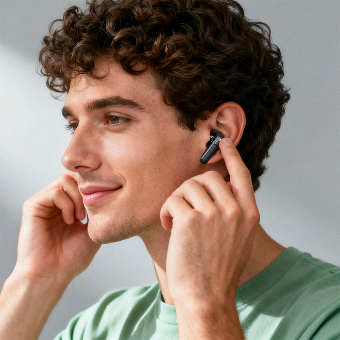 Premium TWS Earbud with Deep Bass Audio, Low-Latency Gaming Mode, AI Clear Calls, IPX4 Waterproofing (W7)