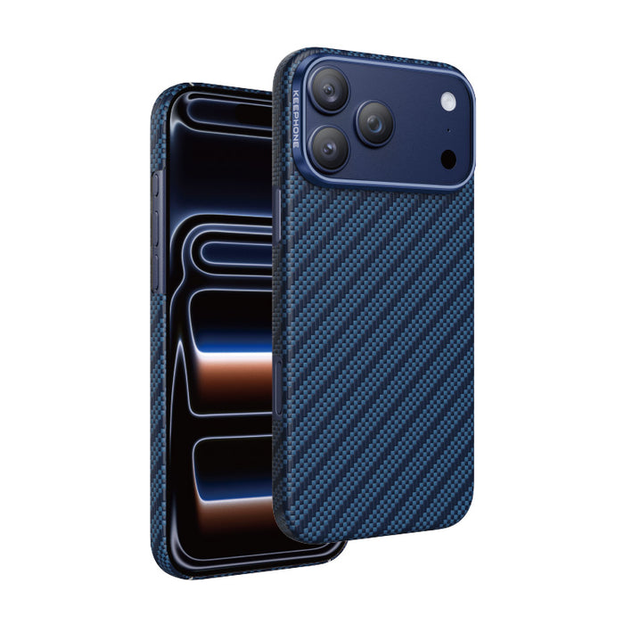 Keephone Robin Genuine Kevlar Case with Classic Stripe | 1500D Aramid Fiber & MagSafe Compatible | iPhone 17 Series (ROBIN)