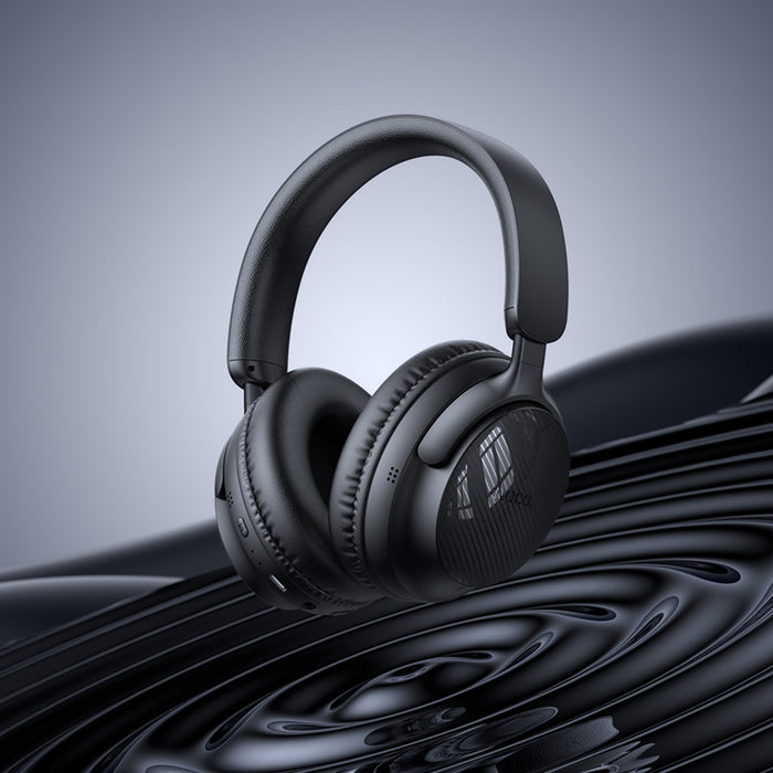 hoco. Premium Bluetooth Headset w/ 46 Hours, Lightweight Comfort Fit [Black]