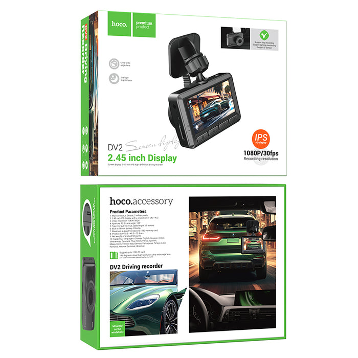 hoco. Dash Cam for Car 2.45 inch 1080P/30FPS