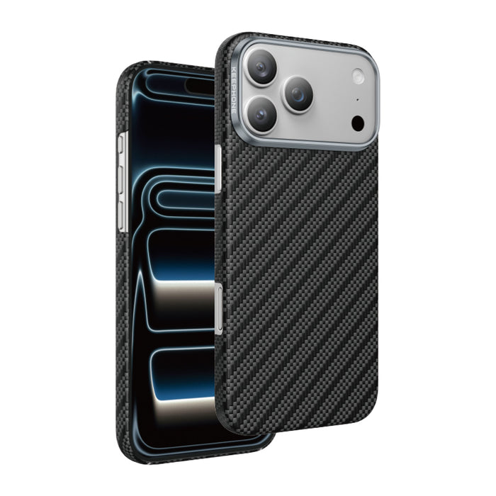 Keephone Robin Genuine Kevlar Case with Classic Stripe | 1500D Aramid Fiber & MagSafe Compatible | iPhone 17 Series (ROBIN)
