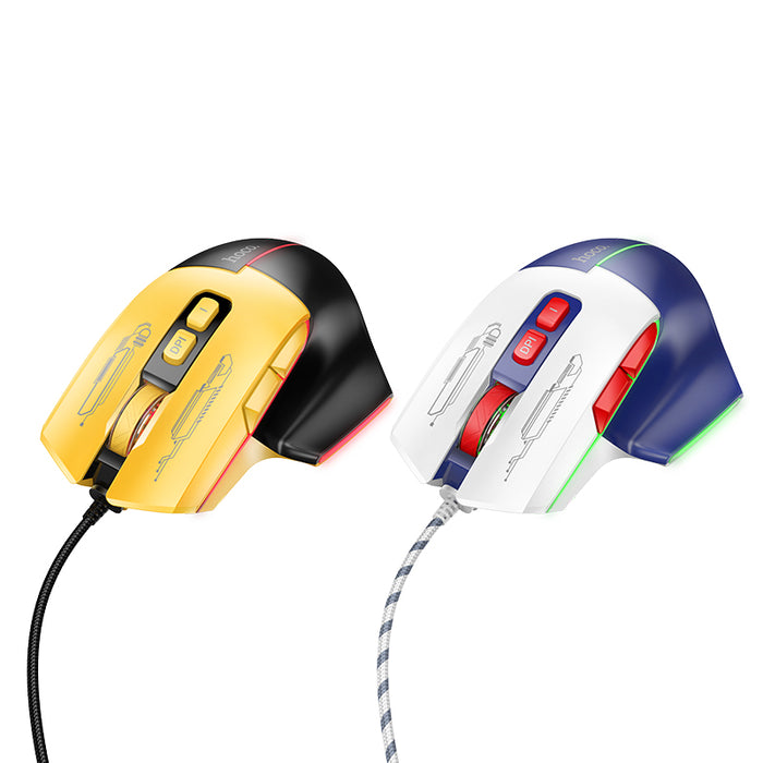 Ergonomic 7-Button Wired Gaming Mouse with LED Light, 3600 DPI (GM31)