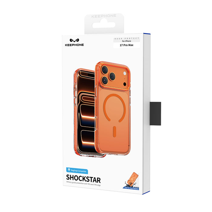 Keephone ShockStar 3M Drop Protection Ultra Clear Case | Anti-Yellowing, MagSafe Compatible | iPhone 17 Series (SHOCKSTAR)