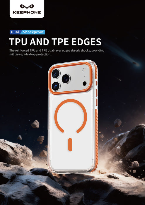 Keephone ShockStar 3M Drop Protection Ultra Clear Case | Anti-Yellowing, MagSafe Compatible | iPhone 17 Series (SHOCKSTAR)