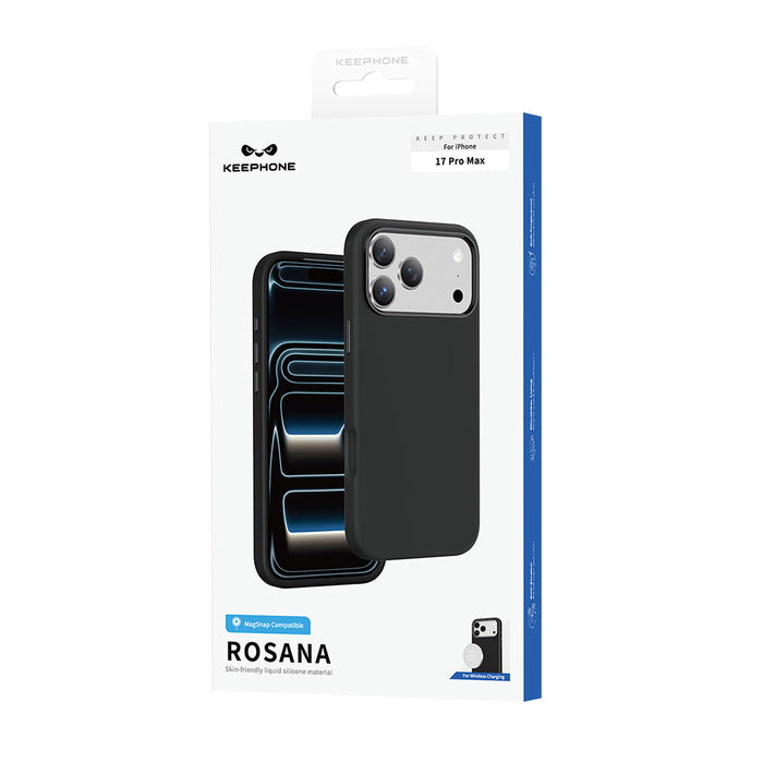 Keephone Rosana Premium Liquid Silicone Case | MagSafe Compatible | iPhone 17 Series (ROSANA)