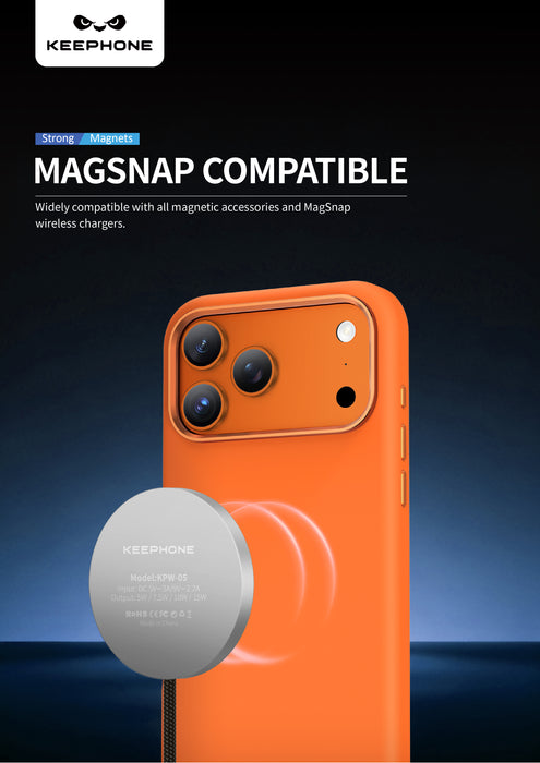 Keephone Rosana Premium Liquid Silicone Case | MagSafe Compatible | iPhone 17 Series (ROSANA)