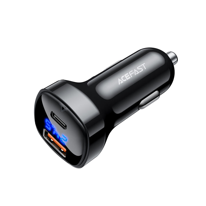 66W USB-C & USB-A Dual Super Fast Car Charger (PD 36W + QC 30W)