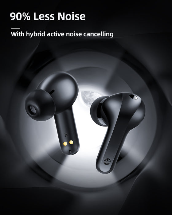 Hybrid Noise Canceling TWS Earbud with ANC + ENC