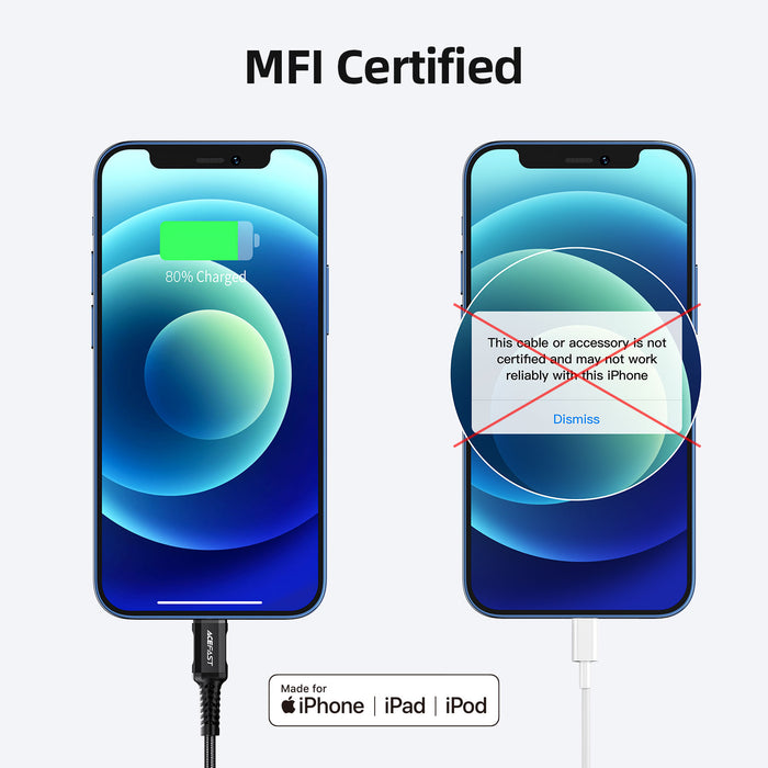 Apple MFI Certified Super Durable Lightning to USB Cable