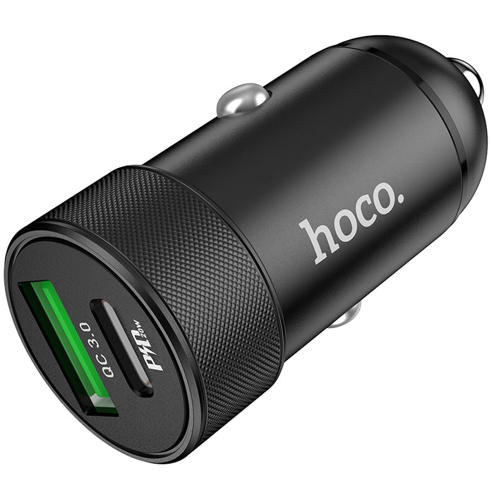 20W USB-C & USB-A Dual Super Fast Car Charger (PD 20W + QC 3.0)