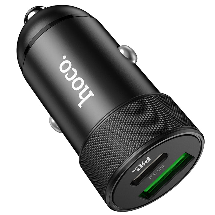 20W USB-C & USB-A Dual Super Fast Car Charger (PD 20W + QC 3.0)