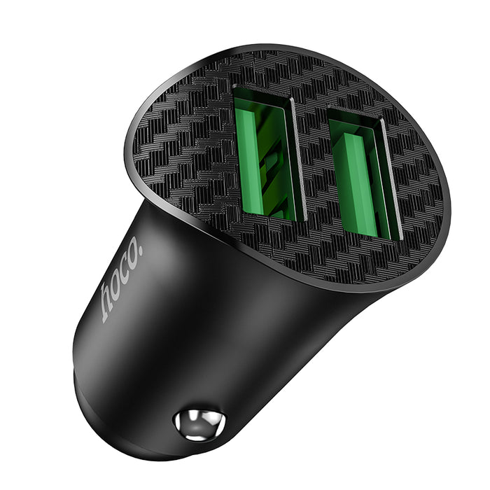 18W Dual USB Fast Car Charger (QC 3.0)