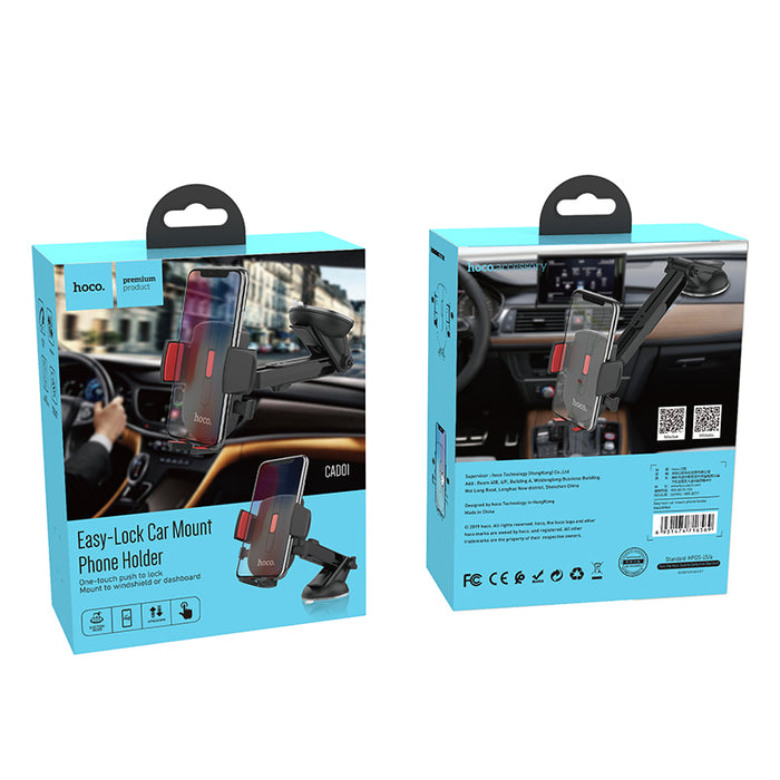 Windshield / Dashboard Easy-Lock Phone Holder