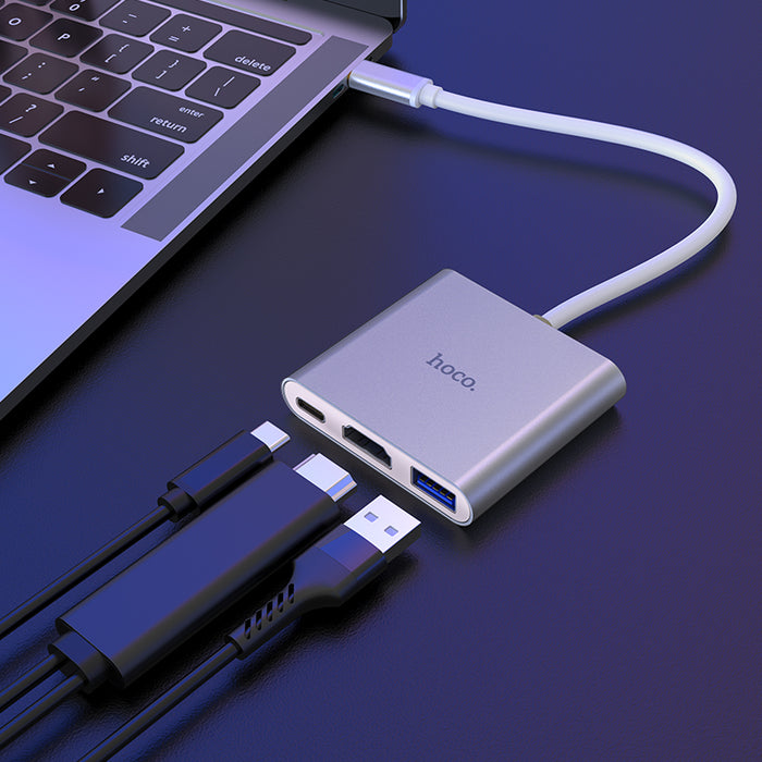 Type-C to HDMI / USB 3.0 / PD USB-C 3 in 1 Adaptor Hub