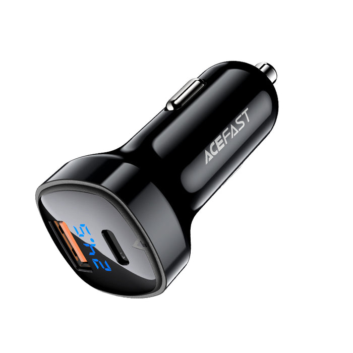 66W USB-C & USB-A Dual Super Fast Car Charger (PD 36W + QC 30W)