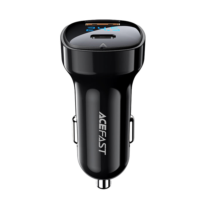 66W USB-C & USB-A Dual Super Fast Car Charger (PD 36W + QC 30W)