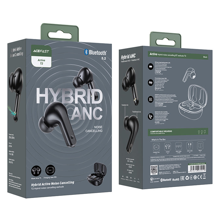 Hybrid Noise Canceling TWS Earbud with ANC + ENC